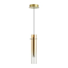 5062/5LB PENDANT ODL24 317 золотой/янтарный/металл/стекло Подвес LED 5W 3000K SHINY Odeon Light