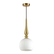 4767/1 PENDANT ODL21 369 белый/бронзовый Подвес E27 60W RUNGA Odeon Light