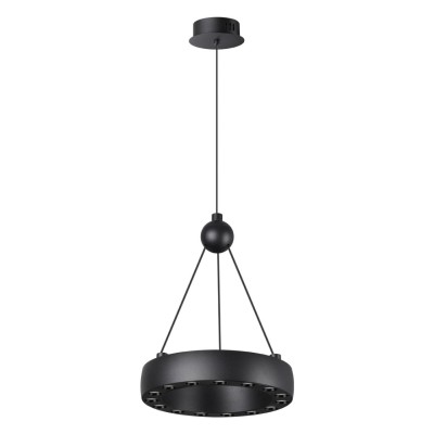 359396 OVER NT24 000 черный Светильник подвесной светодиодный, длина провода 2м IP20 LED 12W вниз/5W вверх 220V 1360Лм 3000K TURN