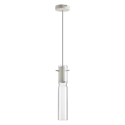 5058/5LB PENDANT ODL24 323 белый/прозрачный/металл/стекло Подвес LED 5W 3000K SCROW Odeon Light