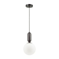 4668/1 PENDANT ODL20 471 черный/белый Подвес E27 1*40W (тип лампы СВЕЧА) 220V OKIA
