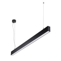 358878 OVER NT22 342 черный Светильник подвесной светодиодный (длина подвесов 1,2м) IP20 LED 4000K 40W вниз + 12W вверх 220V ITER