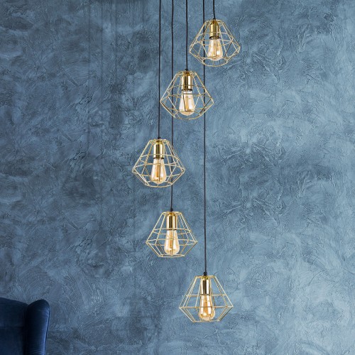 Подвесной светильник в стиле лофт 1781 Diamond Gold TK Lighting