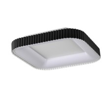 7768/56L AVRA LED SN Светильник металл/белый/черный LED 56Вт+14Вт 3000-6000K 500х500 IP43 ССТ+подсветка SHARMEL SONEX