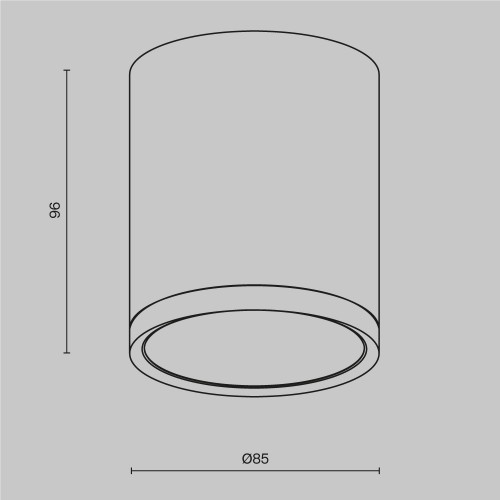 Потолочный светильник Technical C086CM-GX53-MRD-B