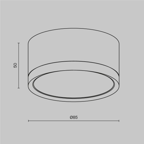 Потолочный светильник Technical C086CL-GX53-SRD-WB