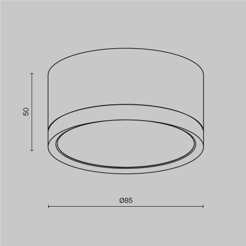 Потолочный светильник Technical C086CL-GX53-SRD-BG