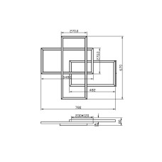 Потолочный светильник Maytoni MOD015CL-L80WK