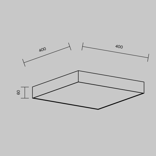 Потолочный светильник Technical C032CL-45W3K-SQ-W