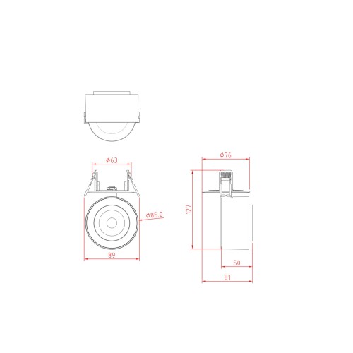 Потолочный светильник Technical C063CL-L12W3K