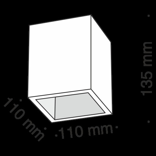 Потолочный светильник Technical C002CW-01W