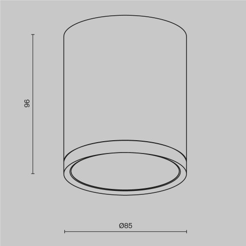 Потолочный светильник Technical C086CM-GX53-MRD-BG