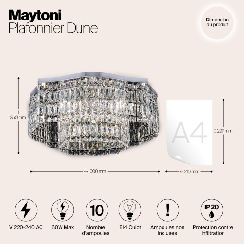 Потолочный светильник Maytoni DIA005CL-10CH