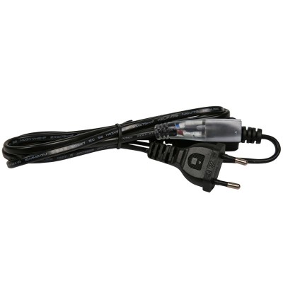 Установочный набор для дюралайта 2W диаметр 13мм (блок питания ПВХ с диодным мостом и вилкой, заглушка, игла, термоусадка) до 100м