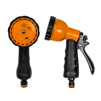 Пистолет для полива BLACK LINE 6 режимов пластмассовый Пистолет для полива BLACK LINE 6 режимов пластмассовый