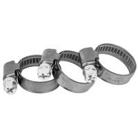 Хомут червячный под отвертку 16-22 мм, нержавеющая сталь Хомут червячный под отвертку 16-22 мм, нержавеющая сталь