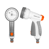 Пистолет для полива WHITE LINE 7 режимов металлический WATER CLICK Пистолет для полива WHITE LINE 7 режимов металлический WATER CLICK