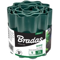 Газонная лента волнистая зеленая Bradas 9 м х 20 см