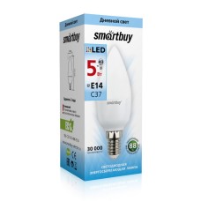 Светодиодная (LED) Лампа Smartbuy-C37-05W/4000/E14/