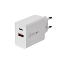 Сетевое зарядное устройство Type-C + USB 3.0 с Quick charge, белое REXANT Сетевое зарядное устройство Type-C + USB 3.0 с Quick charge, белое REXANT