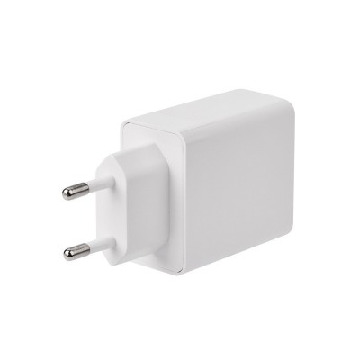 Сетевое зарядное устройство Type-C + USB 3.0 с Quick charge, белое REXANT