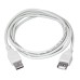 Кабель шт. USB-A – гн. USB-A, 2,4А, 5м, ПВХ, серый REXANT