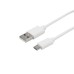 Кабель USB-A – micro USB, 1А, 1м, ПВХ, белый REXANT