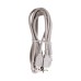 Кабель шт. USB-A – шт. USB-A, 2,4А, 1,8м, ПВХ, серый REXANT