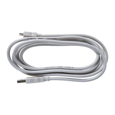Кабель шт. USB-A – гн. USB-A, 2,4А, 1,8м, ПВХ, серый REXANT