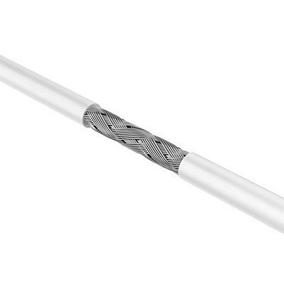 Кабель USB-A – Lightning, 2,4А, 1м, ПВХ, белый, оригинал (чип MFI) REXANT