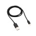 Кабель USB-A – Lightning, 2,1А, 1м, ПВХ, черный REXANT