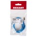 Аудиокабель AUX 3,5мм, 1м, синий, в тканевой оплетке REXANT