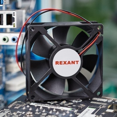 Вентилятор RQD 8025MS, DC 12В REXANT