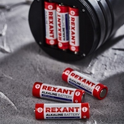 Батарейка алкалиновая AA/LR6, 1,5В, 12 шт, блистер REXANT