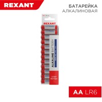 Батарейка алкалиновая AA/LR6, 1,5В, 24 шт, блистер REXANT