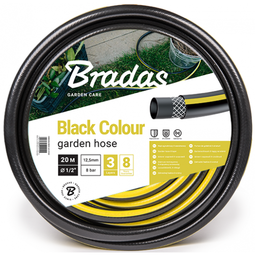 Шланг поливочный BLACK COLOUR 1" 25м "Bradas", Италия