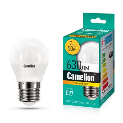 Светодиодная лампа Camelion LEDRB/7-G45/830/E27