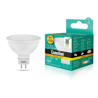 Светодиодная лампа Camelion LED5-MR16/830/GU5.3