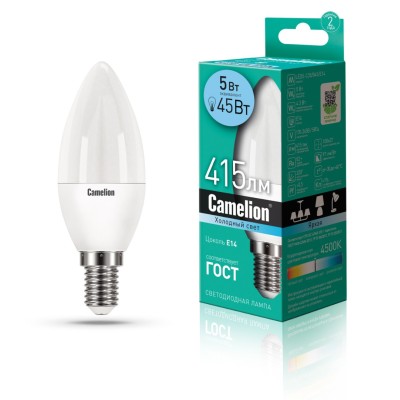 Светодиодная лампа Camelion LED5-C35/845/E14