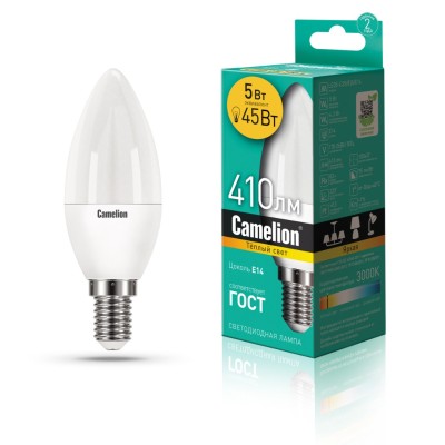 Светодиодная лампа Camelion LED5-C35/830/E14