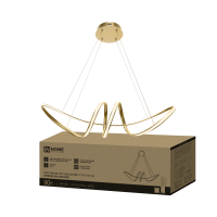 Светильник светодиодный ESTETIKA DALI-SM-90GL 90Вт 230В 3000-6500K 760х210x210мм 1.2м трос ДУ золото IN HOME Светильник светодиодный ESTETIKA DALI-SM-90GL 90Вт 230В 3000-6500K 760х210x210мм 1.2м трос ДУ золото IN HOME