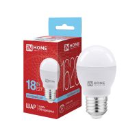 Лампа светодиодная LED-ШАР-VC 18Вт 230В E27 6500K 1620Лм IN HOME Лампа светодиодная LED-ШАР-VC 18Вт 230В E27 6500K 1620Лм IN HOME