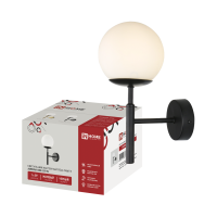 Светильник настенный под лампу AURORA ONE-G9-BL 1хG9 матовый плафон, черный корпус IN HOME