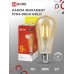 Лампа светодиодная LED-ST64-deco gold 9Вт 230В Е27 3000К 1040Лм золотистая IN HOME