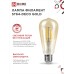 Лампа светодиодная LED-ST64-deco gold 9Вт 230В Е27 3000К 1040Лм золотистая IN HOME