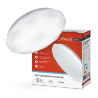 Светильник светодиодный серии DECO ДАЙМОНД 12Вт 230В 6500К 1080Лм 210х55мм IN HOME