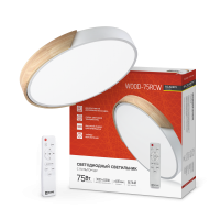 Светильник светодиодный SCANDY SIMPLE-75RCW 75Вт 230В 3000-6500K 6000Лм 400x50мм с пультом ДУ белый IN HOME