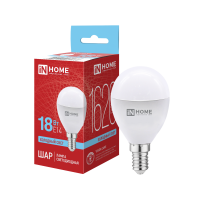 Лампа светодиодная LED-ШАР-VC 18Вт 230В E14 6500K 1620Лм IN HOME Лампа светодиодная LED-ШАР-VC 18Вт 230В E14 6500K 1620Лм IN HOME