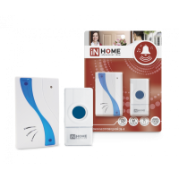 Дверной звонок беспроводной IN HOME 4690612013367 IP44, Цвет Белый, 32 мелодий, дальность 120 м Дверной звонок беспроводной IN HOME 4690612013367 IP44, Цвет Белый, 32 мелодий, дальность 120 м