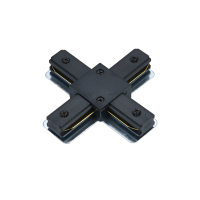 Коннектор X-тип XRB-BL для шинопровода RB черный IN HOME